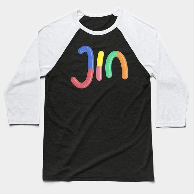 BTS Jin's Sour Jellies Baseball T-Shirt by splode